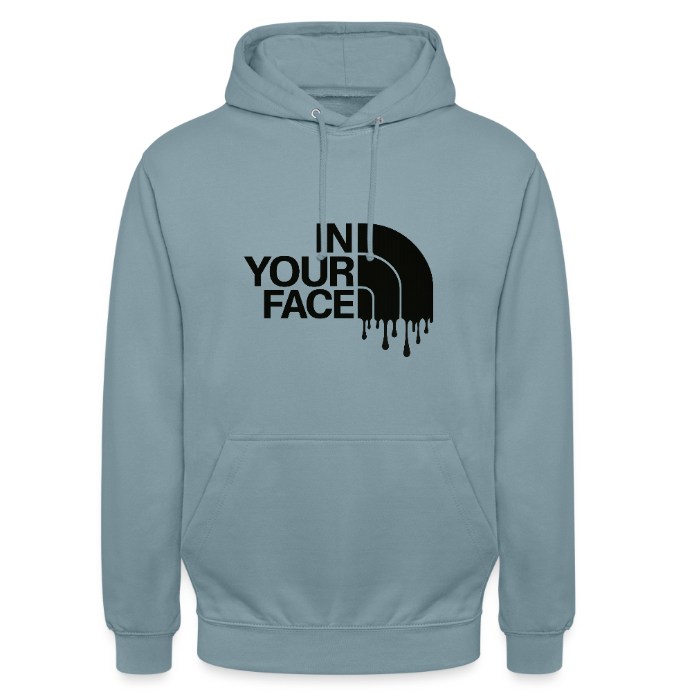 Sweat-shirt à capuche unisexe - bleu fumée