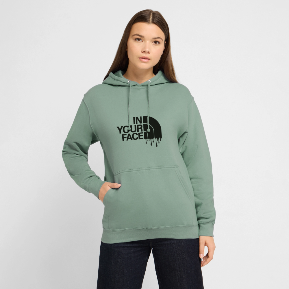Sweat-shirt à capuche unisexe - vert-de-gris