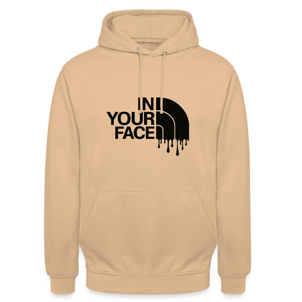 Sweat-shirt à capuche unisexe - pêche