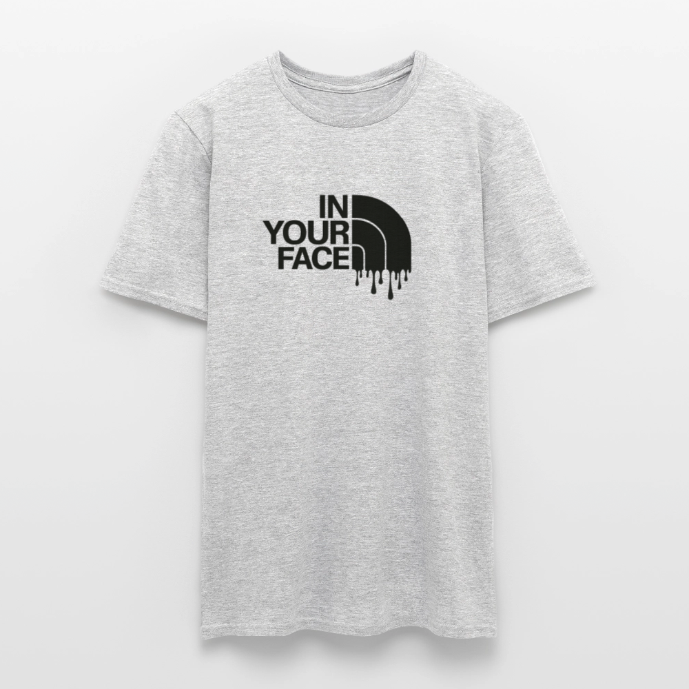 T-shirt Homme - gris chiné