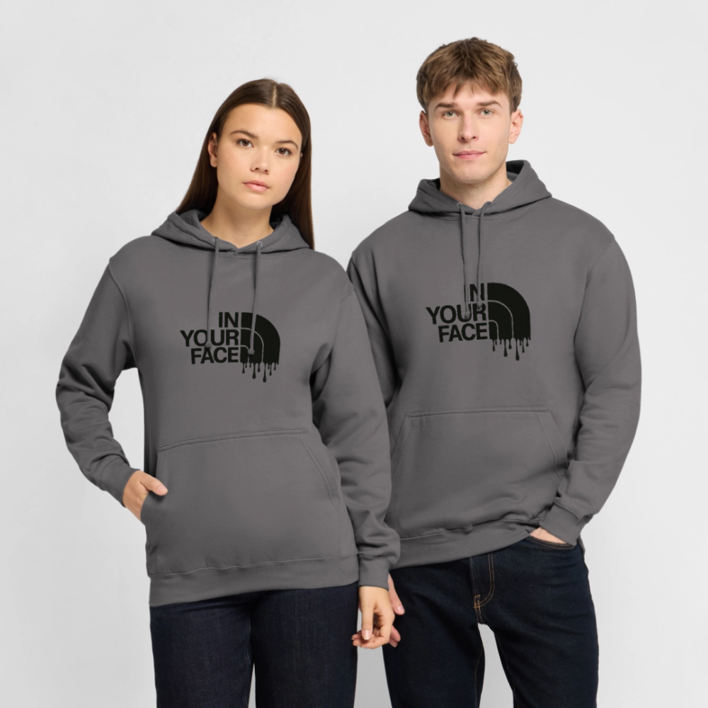 Sweat-shirt à capuche unisexe - gris éléphant