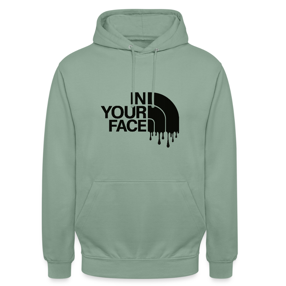 Sweat-shirt à capuche unisexe - vert-de-gris