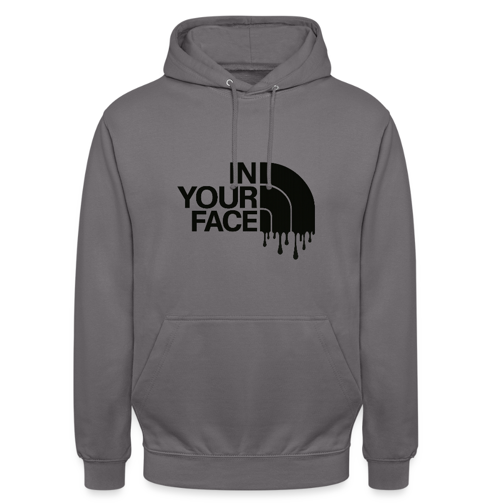 Sweat-shirt à capuche unisexe - gris éléphant