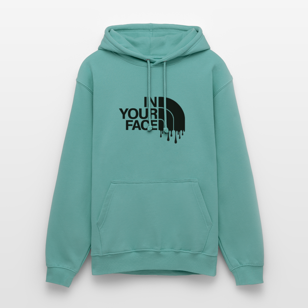 Sweat-shirt à capuche unisexe - turquoise pastel