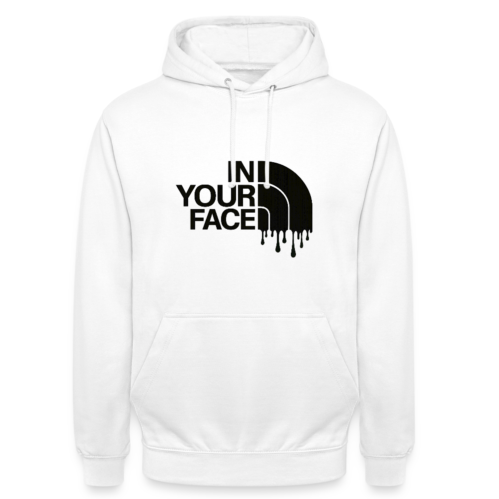 Sweat-shirt à capuche unisexe - blanc