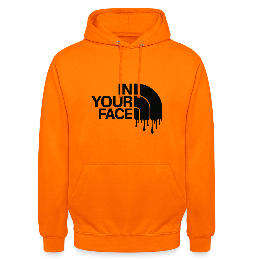 Sweat-shirt à capuche unisexe - orange