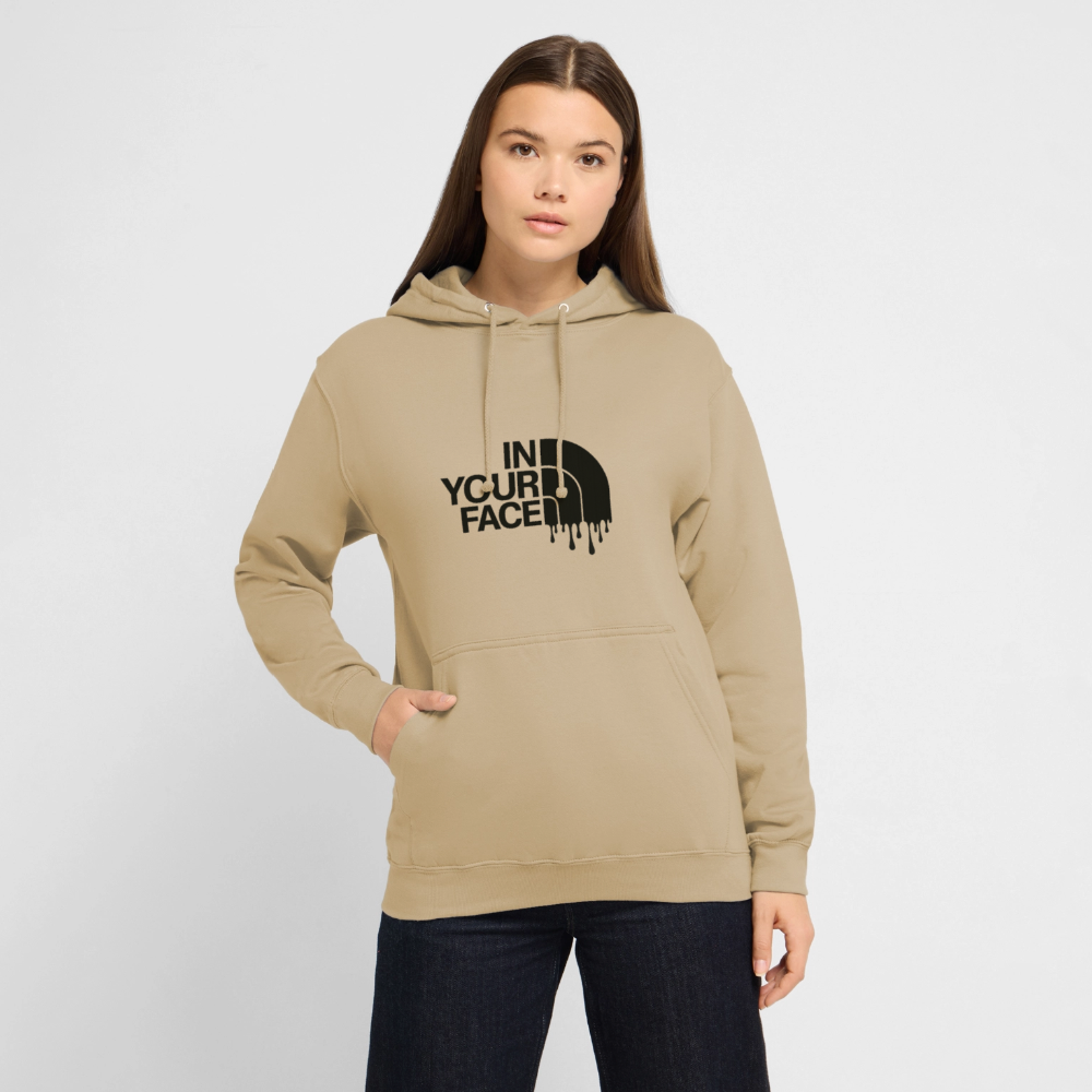 Sweat-shirt à capuche unisexe - beige