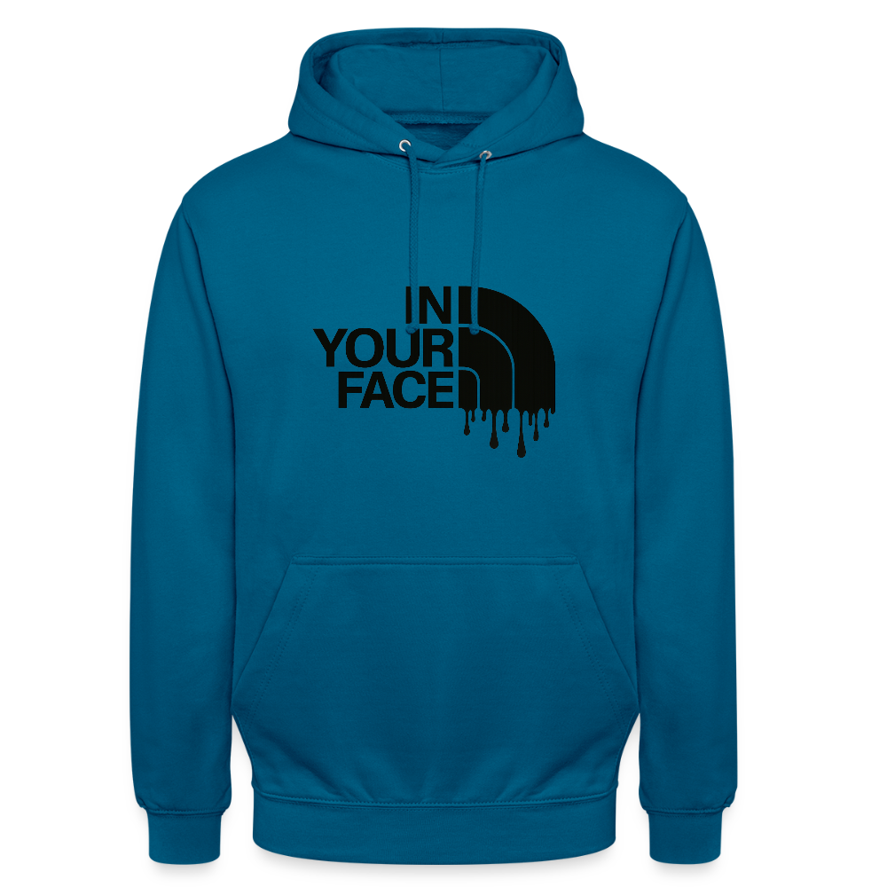 Sweat-shirt à capuche unisexe - bleu profond 