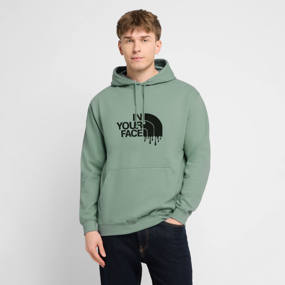 Sweat-shirt à capuche unisexe - vert-de-gris