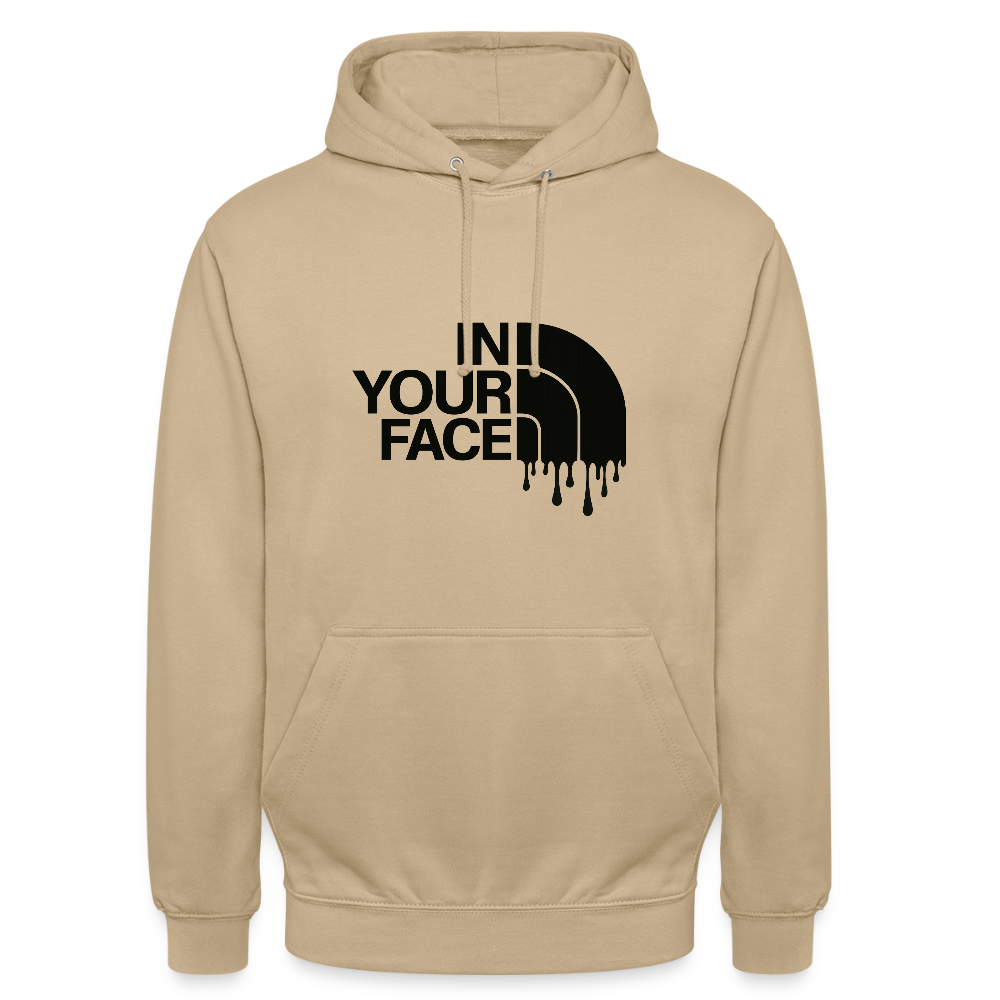 Sweat-shirt à capuche unisexe - beige