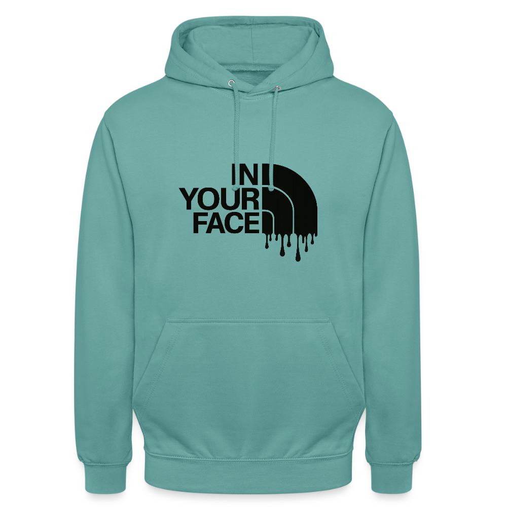 Sweat-shirt à capuche unisexe - turquoise pastel